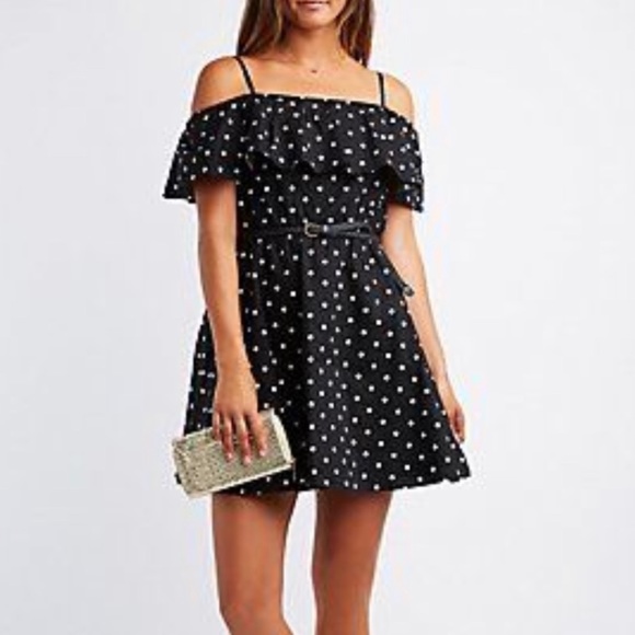 Polka Dot Ruffle Dresss - Picture 1 of 1